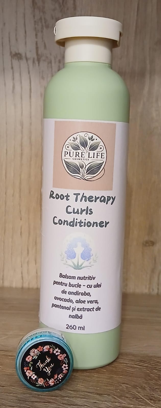 Root Therapy Curl Conditioner - Balsam natural pentru bucle moi, hidratate și revitalizate