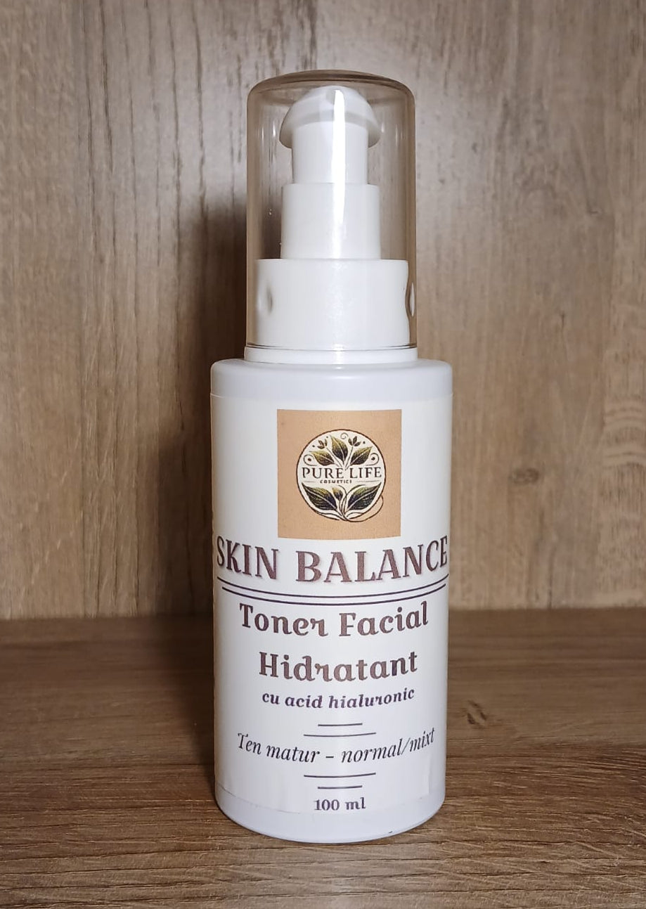 Toner facial hidratant cu acid hialuronic - ten matur, normal/mixt, 100 ml