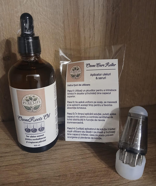 OzoneRoots Oil – Ser uleios ozonat pentru scalp & creșterea părului